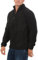 Mivaro Herren Fleecepullover mit Taschen und Reißverschluss, Größe:XL, Farbe:Schwarz
