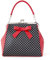 Banned Polka Starr Handbag Black & Red