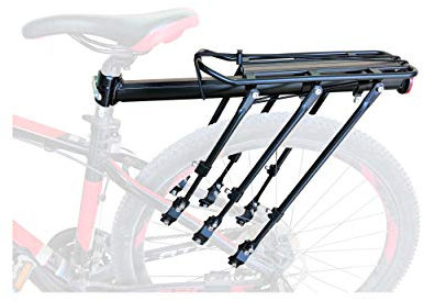 COMINGFIT Fahrradträger, 180 kg Tragkraft, solide Lager, universal, Verstellbarer Fahrradgepäckträger