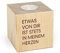 KATINGA Teelichthalter Gedenken, 8x8x8cm Etwas (Motiv 3)