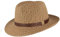 Breiter Chapeau de Paille Bogart Chapeau de Soleil d'été – 100% Paille Papier – Pliable Particulièrement Léger Flexible Doux pour la Peau et Confortable - Marron - Bracelet en Cuir synthétique - XXL
