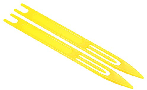 PATIKIL Netting Needle Shuttles 10#, 2 Pack Plastic Fishing Net Repair Tool, Yellow