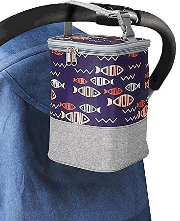 DZOZO Breast Milk Bag Baby Bottle Cooler Bag Insulated Baby Travel Bottle Holder Insulated Baby Meal Pouch Milk Cooler Breastmilk Storage Tote Travel Bottle Carrier Fits 4 Baby Bottles