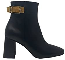 ALVIERO MARTINI Donna Scarpe Stivaletti con Tacco Tronchetto H80 Z0362402A 41 Nero Nero 0001