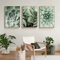 3er Set Premium Poster,Moderne Grüne Pflanzen Poster Set Bilder,Grüne Blätt Bilder für Schlafzimmer Wohnzimmer Deko,Ohne Rahmen (A, 50x70cm)