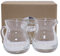 DBOO 2 Pieces Milk Jug Cream Jug Classic Glass Creamer Pitcher with Handle 4oz Milk Pourer Mini Creamer for Coffee Tea Maple Syrup Serving