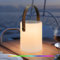 NiceBuy Outdoor Tischlampe Kabellos Dimmbar Touch LED Tischlampe Akku USB Aufladbar Tischleuchte RGB Farbe Wasserfest Ip44 FüR AußEn Camping Garten Schlafzimmer Hotel(Stil C)