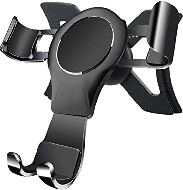 MICMXMO Support Téléphone Portable Phone Holder pour Audi A3 8V 2014-2019, Support de Téléphone Gravity Auto Hatchback Lock Stable sans Jitter Hatchback Fentes Aération en Alliage Aluminium, Noir
