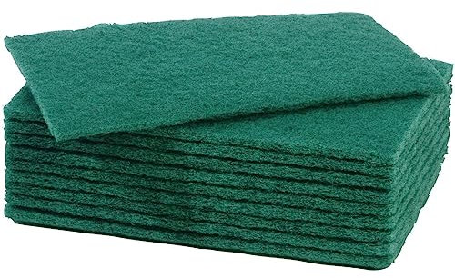 Pack of 10 Heavy Duty Green SCOURERS
