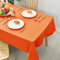 Hiasan Glatt Tischdecke Fleckenabweisend Tischtuch mit Lotuseffekt Leicht Wasserabweisend Tischwäsche, 140x280cm, Orange