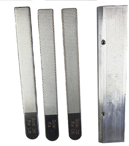 TECKEEN Gitarrenbauer-Werkzeug für Gitarre, Bassgitarre, Griffbrett, Gitarrenbauer, 4 Stück