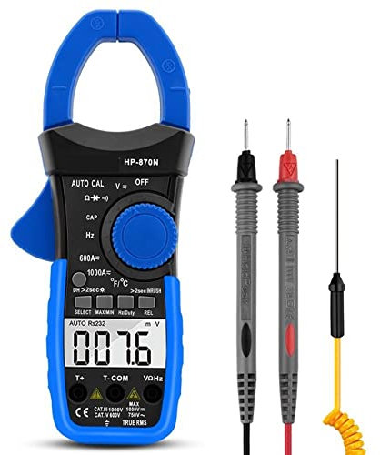 Multimetri HP-870N Auto Range Multimetro Digital Clamp Meter Multimetro Pinza Piers Amperometro Amperimetro True RMS Tester di frequenza