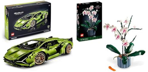 LEGO 42115 Technic Lamborghini Sián FKP 37 Rennauto & 10311 Icons Orchidee