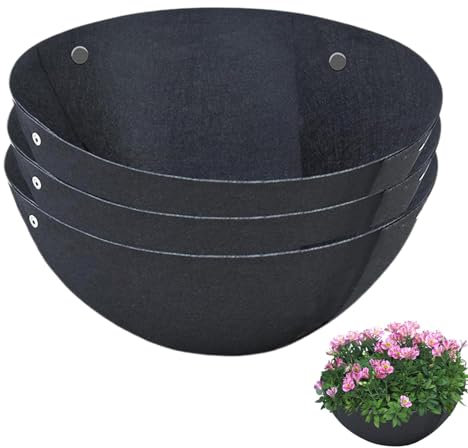 shpuuyy Paquete de 3 Forros de Fieltro para macetas | Forros de Tela para Ventana | Forro de Repuesto no Tejido para Plantas Colgantes | Forro de Fieltro para cestas Colgantes | para macetas de