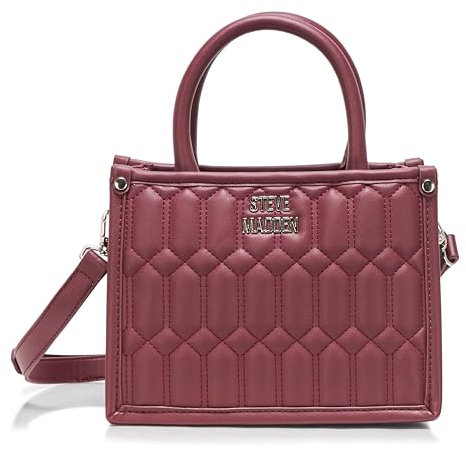 Steve Madden Damen BNIKO Quilted Crossbody, Blutstein