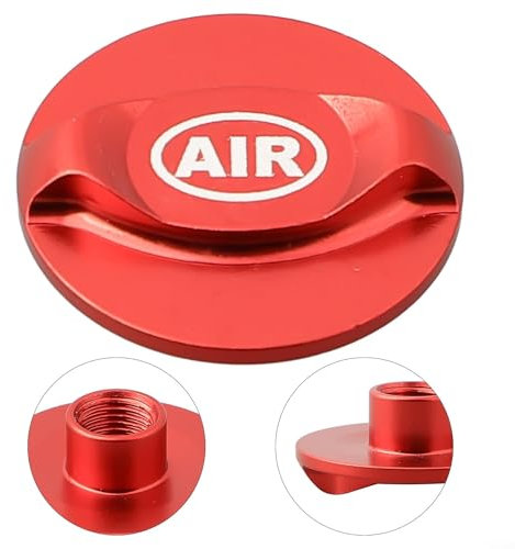 Fahrrad-Ventilkappe für Federgabel vorne, aus leichter Aluminiumlegierung (rot)