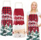 Lvefyti 2 Stück Weihnachtsschürzen, Weihnachten Schürze, Kochschürze, Küchenschürze, Schürze mit Weihnachtsmann und Weihnachtsbaummuster, für Frauen Männer Weihnachten Party Küche Kostümzubehör