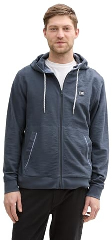 TOM TAILOR Herren Ultralight Sweatjacke mit Kapuze