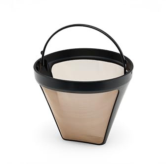 Solis Permanent Gold Filter, Kaffee Zubehör für Filterkaffeemaschine, Kaffeefilter wiederverwendbar & spülmaschinenfest, Dauerkaffeefilter für gemahlenen Kaffee, golden