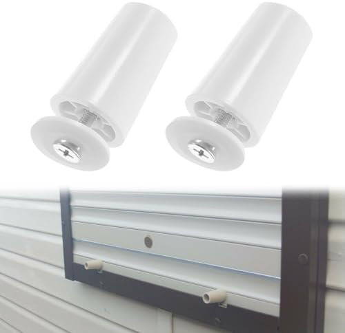 Ferma Tapparelle,Tappi per Tapparelle Avvolgibili,40mm Bianco Fermi per Tapparelle Bianchi Tappi per Tende per Tende a Rullo e Tende 2 Pcs