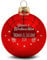 GRAVURZEILE Weihnachtskugel mit Gravur - Unser erstes Weihnachten - Personalisiert mit Namen & Jahr - Festliche Christbaumkugel für Paare als Weihnachtsdeko - Farbe: Rot Glänzend - Größe: 8 cm