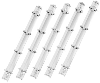 GRADENEVE 5pcs Metal Ring Binder Mechanism Smart Ring Binder for School and Office Replacement Kit for Planners