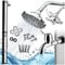 tectake® Solardusche 35 Liter, Gartendusche Regenduschkopf und Wasserhahn, warmes Wasser für Garten, als Campingdusche, Pooldusche Gartenschlauch-Anschluss, solar Shower Aussendusche - schwarz/Silber