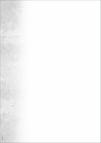 SIGEL Motivpapier Speisekartenpapier Beton Grau DIN A4 90 g 100 Blatt | DP678, Modernes Design mit beidseitigem Motiv für Speisekarten, Speisekarte zum Bedrucken