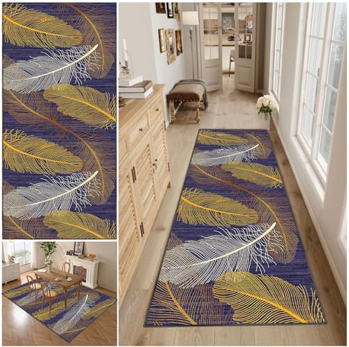 Hallway Runner Rug Non Slip Vintage Runner Rug Hall Runner Kitchen Runner Rug Washable Entrance Large Door Mat 70 x 400 cm Distressed Floor Carpet Runner for Entryway Living Room Bedroom Laundry