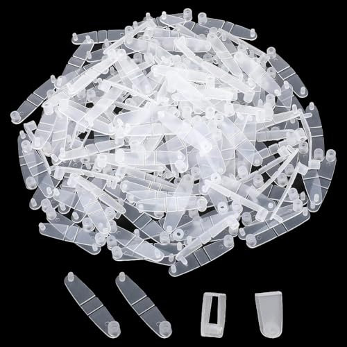 100 Pcs Plastic Keychain Clips Clear Keyring Clips Keychain Snap Connector Keys Rings Card Holders Key Chain Fasteners Attachment for DIY Crafts