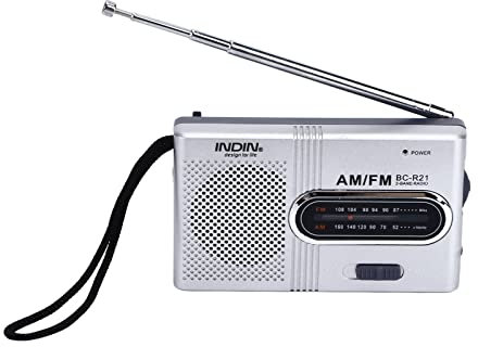 Tragbares Taschenradio, Mini-Radio-Player AM/FM-Radio-Player batteriebetrieben Novelty Radios für Outdoor-Camping, Wandern, Reisen