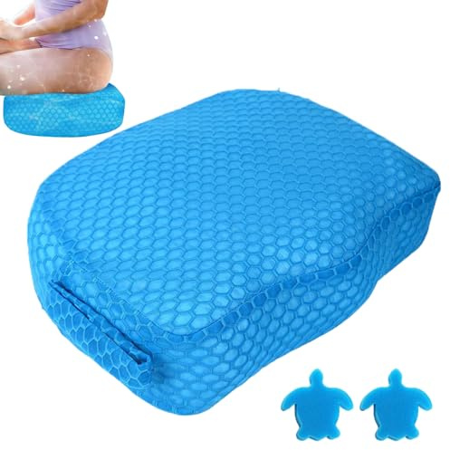 Yonuaret Sièges De Bain Bouillonnant pour Adultes - Rehausseur De Spa Coussin Ergonomique,Tapis d'Assise Non Flottant Antidérapant en Maille Aérée 3D pour la Piscine Extérieure, la Relaxation et