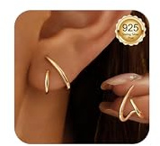 Diamday Ohrringe 925 Silber Ohrnadel Ohrstecker Damen Creolen Gold Silber | Minimalistische Ohrringe Silber 925 Schlafohrringe Zirkonia Ohrringe Damen Kleine Zierliche Ohrstecker – 24/7 Komfort