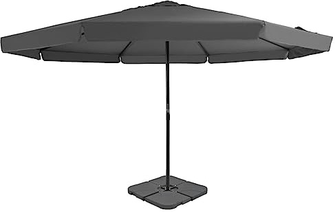 Frdhee Sonnenschirm Strand,Sonnenschirm mit Tragbarem Sonnenschirmständer Anthrazit,Tribünenschirm für Patio, Garten, Terrasse
