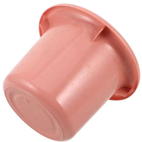 PAMINGONO Pot de Chambre Rose en Plastique avec Couvercle, Grosse Capacité et Facile à Nettoyer, Bassin de Lit Portable pour Adultes et Personnes Âgées à Domicile Réutilisable