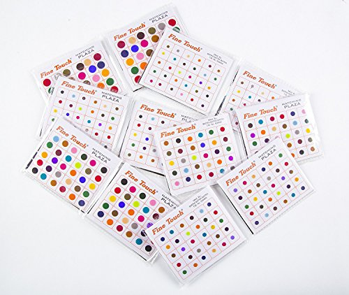 720 X Count Multi Size Bindi Round Polka Dots Daily Use Bindi Stickers