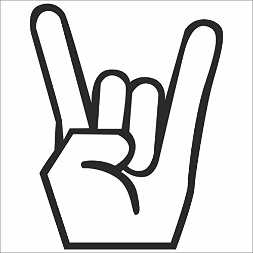 JINTORA - Autoaufkleber Tuning - Auto Aufkleber - Heavy Metal - 125x99 mm - Auto Sticker Bus Fenster Heckscheibe Camper wetterfest Outdoor Sticker Auto Deko LKW Tuning Selbstklebend - schwarz