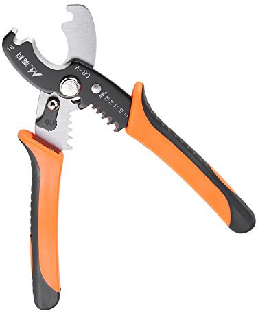 DEWIN Pince Electricien Professionnel, Coupe-câble Fil de Câble Professionnel Stripper Cutter Pince à Dénuder Électricien D'outils à Main