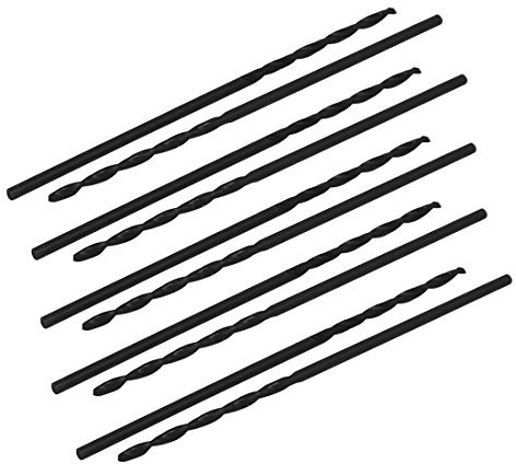 Aexit 1mm Durchmesser 40mm lange HSS-Spiralflöte Zylinderschaft Spiralbohrer Schwarz 10st (6029e5feed89029f25682e9c65362037)