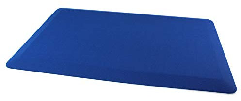 Ultralux Anti-Fatigue Standing Comfort Mat, Thick Non-Slip Cushioned Kitchen Floor Mat 2cm Thick 40 x 60cm Premium Durable Ergonomic Multi-Use Standing Support Pad, Home, Office, Kitchen Rug, Blue