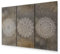 murando - Wandbilder XXL Mandala 135x90 cm Vlies Leinwandbild 3 TLG Kunstdruck modern Wandbilder XXL Wanddekoration Design Wand Bild - Ornament Abstrakt Zen n-C-0311-b-e