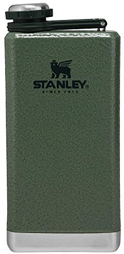 STANLEY Unisex-Erwachsene The Adventure Pre-Party Flask Flachmann, Hammerschlaggrün, 8oz