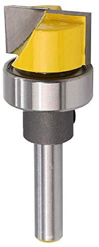 Bestgle 1/4 Inch Shank Flush Trim Hinge Mortising Template Router Bit Woodworking Tool Milling Cutter Bit 3/4W X 7/16H