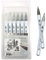 Kuretake ZIG CLEAN COLOR Real Brush 6 colors set, Flexible Brush Pen, Made in Japan (Cool Grey)