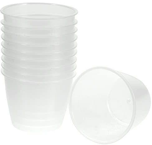 HEMOTON 10 Unidades de Taza de Medición de Arroz de Grado Alimenticio de Plástico Seco Líquido Taza de Medición de Arroz Accesorios para Cocina Casera 160Ml