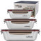 CANDL Cuitisan - Juego de 3 recipientes para microondas (300 ml, 580 ml, 1100 ml)