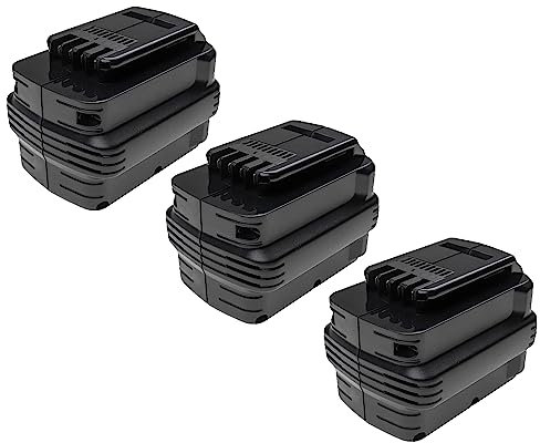 EXTENSILO 3x Battery compatible with Dewalt DW017N Power Tools (3300 mAh, NiMH, 24 V)