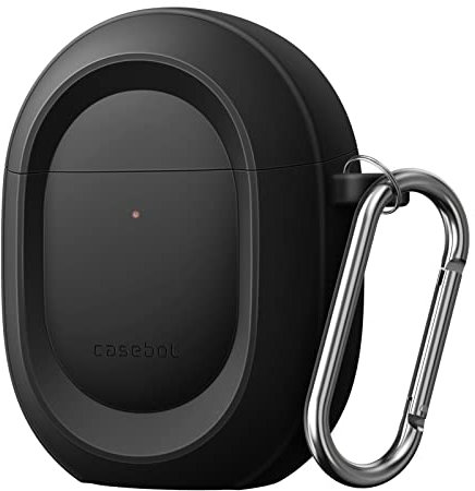 CaseBot Hülle für Google Pixel Buds Pro 2022, Rugged Shield Case Schutzhülle, Schwarz