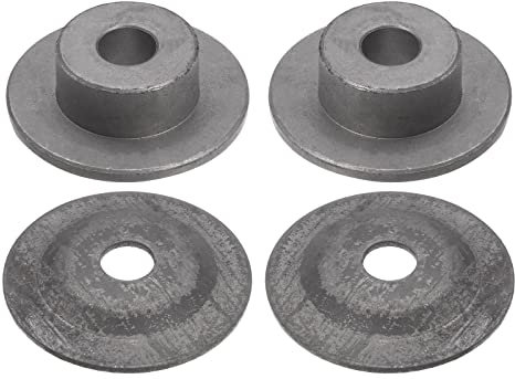 HARFINGTON 2pcs Bench Grinder Arbor Washer Flange 1.26 OD x 0.52 ID Carbon Steel Tool Parts for Bench Grinder Polisher