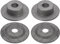 HARFINGTON 2pcs Bench Grinder Arbor Washer Flange 1.26 OD x 0.52 ID Carbon Steel Tool Parts for Bench Grinder Polisher